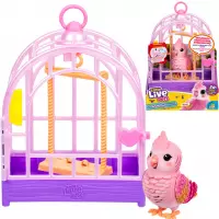 Ilustracja produktu Cobi Little Live Pets Ptaszek z Klatką Różowy MO26683