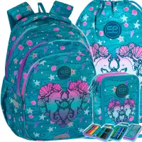 Ilustracja produktu CoolPack Zestaw Szkolny Seafish 3el. Plecak Jerry F029963 + Worek F159963 + Piórnik F067963