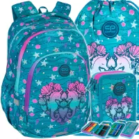 Ilustracja produktu CoolPack Zestaw Szkolny Seafish 3el. Plecak Prime Pro F162963 + Worek F159963 + Piórnik F067963