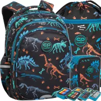 Ilustracja CoolPack Zestaw Szkolny Fossil 3el. Plecak Jerry F029700 + Worek F070700 + Piórnik F067700