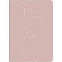 Ilustracja Interdruk Zeszyt A5 60 kartek kratka Metalic Rose Gold 314048