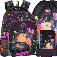 Ilustracja CoolPack Zestaw Szkolny Capybara Music 5el. Plecak Fast F163961 + Worek F159961 + Piórnik F076961 + Z17961 + Z18961