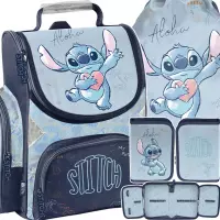 Ilustracja produktu Paso Zestaw Szkolny 3el.Stitch Blue Tornister DS26UU-525 + Piórnik DS26UU-P001BW + Worek DS26UU-712