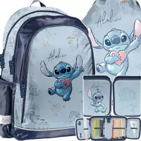 Ilustracja produktu Paso Zestaw Szkolny 3el.Stitch Blue Plecak DS26UU-081 + Piórnik DS26UU-P001 + Worek DS26UU-712