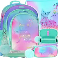 Ilustracja produktu Starpak Zestaw Szkolny 3el. Ombre Kitty Plecak 553210 + Worek 558410 + Piórnik 553391