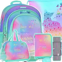 Ilustracja produktu Starpak Zestaw Szkolny 4el. Ombre Kitty Plecak 553210 + Worek 558410 + Piórnik 553435 + Torba 553393