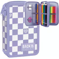 Ilustracja produktu Backup Piórnik Dwukomorowy z Wyposażeniem Szachownica PB7DW26
