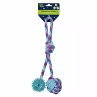 Ilustracja Trik&Roll Zabawka Dla Psa Szarpak z Piłką Dwustronny 34cm 560703