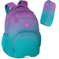 Ilustracja produktu CoolPack Zestaw Szkolny Gradient Blueberry 2el. Plecak Pick E99505/F + Piórnik E62505/F