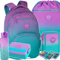 Ilustracja produktu CoolPack Zestaw Szkolny Gradient Blueberry 5el. Plecak Pick E99505/F + Worek E70505 + Piórnik E66505/F + 07505CP Z07505 + 56179CP