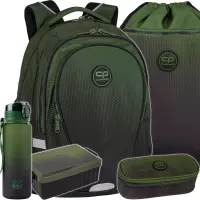 Ilustracja CoolPack Zestaw Szkolny Gradient Grass 5el. Plecak Factor X F002757 + Worek F070757 + Piórnik F062757 + Z07757 + 56292CP