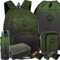 Ilustracja produktu CoolPack Zestaw Szkolny Gradient Grass 5el. Plecak Pick F099757 + Worek F070757 + Piórnik F067757 + Z07757 + 56292CP