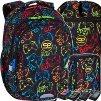 Ilustracja produktu CoolPack Zestaw Szkolny XPlay 3el. Plecak Jerry E29606 + Worek E70606 + Piórnik E67606