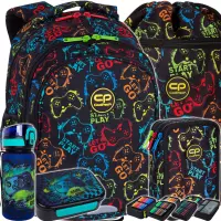 Ilustracja produktu CoolPack Zestaw Szkolny XPlay 35el. Plecak Jerry E29606 + Worek E70606 + Piórnik E67606 + Z17964 + Z18964