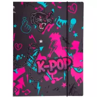 Ilustracja produktu CoolPack Teczka z Gumką A4 K-Pop Dark 27652CP