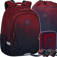 Ilustracja produktu CoolPack Zestaw Szkolny Gradient Costa 3el. Plecak Factor X F002758 + Worek F070758 + Piórnik F066758