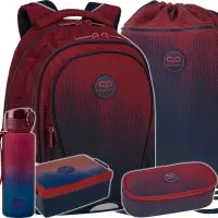 Ilustracja CoolPack Zestaw Szkolny Gradient Costa 5el. Plecak Factor X F002758 + Worek F070758 + Piórnik F062758 + Z07758 + 56353CP