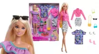 Ilustracja produktu Mattel Barbie Lalka + Wyjściowe Ubranka HYT61