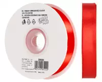 Ilustracja produktu Craft With Fun Wstążka Dekoracyjna 12mm/25m Czerwona 599302