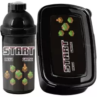 Ilustracja produktu Paso Zestaw Śniadaniowy Pixel Start Bidon PP25MN-3021 + Śniadaniówka PP25MN-3022