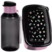 Ilustracja produktu Paso Zestaw Śniadaniowy Czarno-Różowy  PPBP-3030 + Śniadaniówka PP25GG-3022