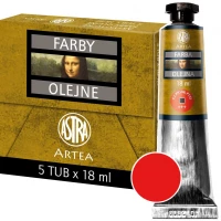 Ilustracja Astra Artea Farby Olejne 5 Tub 18ml Kadmium Czerwony Jasny 83410956
