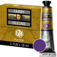 Ilustracja Astra Artea Farby Olejne 5 Tub 18ml Ultramaryna Fioletowa 83410965