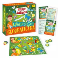 Ilustracja produktu Kangur Dzieci Kontra Rodzice. Wielka Gra Geograficzna