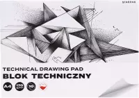 Ilustracja produktu Starpak Blok Techniczny Biały A4 10 Kartek Figury 587755