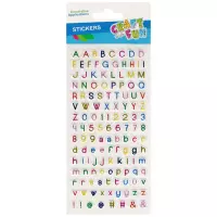 Ilustracja Craft With Fun Ozdoba Naklejki wypukłe Litery Cyfry 545807