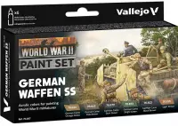 Ilustracja Vallejo: 70.207 - Model Color - WWII German Waffen SS (6 x 18 ml)