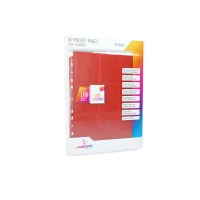 Ilustracja produktu Gamegenic: 18-Pocket Pages Sideloading - Koszulki do Segregatora - Red (10 szt)