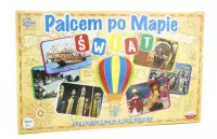 Ilustracja Abino Gra Palcem po Mapie Świat