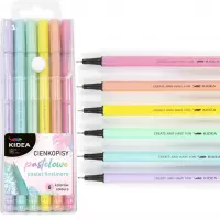 Ilustracja produktu Kidea Cienkopis 6 kolorów Pastelowy 476599
