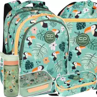 Ilustracja CoolPack Zestaw Szkolny Toucans 5el. Plecak F048662 + Worek F070662 + Piórnik F062662 + Z08662 + Z18662