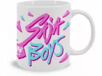 Ilustracja produktu Kubek K-POP Demon Hunters - SAJA BOYS (biały)