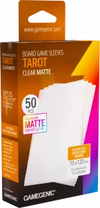 Ilustracja produktu Gamegenic: Board Game Sleeves - Tarot (73x122 mm) - Koszulki na Karty - Clear Matte - 50 sztuk