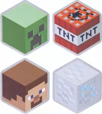 Ilustracja produktu Zestaw 4 Podkładek Minecraft