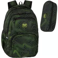 Ilustracja produktu CoolPack Pick Plecak Szkolny Młodzieżowy Nefryt F099898 + Piórnik F062898