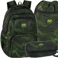 Ilustracja produktu CoolPack Pick Plecak Szkolny Młodzieżowy Nefryt F099898 + Worek F070898 + Piórnik F062898