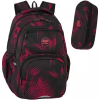 Ilustracja produktu CoolPack Pick Plecak Szkolny Młodzieżowy Rubin F099897 + Piórnik F062897