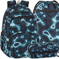 Ilustracja produktu CoolPack Pick Plecak Szkolny Młodzieżowy Sapphire F099889 + Worek F070889 + Piórnik F062889
