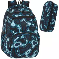 Ilustracja produktu CoolPack Pick Plecak Szkolny Młodzieżowy Sapphire F099889 + Piórnik F062889