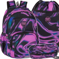 Ilustracja produktu CoolPack Pick Plecak Szkolny Młodzieżowy Amethyst F099892 + Worek F070892 + Piórnik F062892