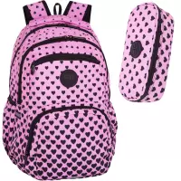 Ilustracja produktu CoolPack Pick Plecak Szkolny Młodzieżowy Pink Marshmallow F099893 + Piórnik F062893