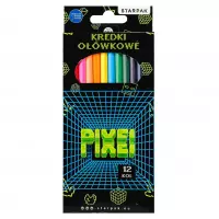 Ilustracja Starpak Kredki Ołówkowe 12 kolorów Pixel 580598