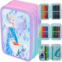 Ilustracja produktu CoolPack Jumper 3 Piórnik Trzykomorowy Z Wyposażeniem Frozen F067776