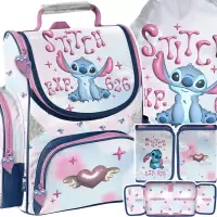 Ilustracja produktu Paso Zestaw Szkolny 3el.Stitch Serce Tornister DS26ZZ-525 + Piórnik DS26ZZ-P001BW + Worek DS26ZZ-712