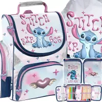 Ilustracja produktu Paso Zestaw Szkolny 3el. Stitch Serce Tornister DS26ZZ-525 + Piórnik DS26ZZ-P001 + Worek DS26ZZ-712
