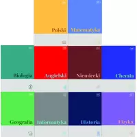 Ilustracja Interdruk Zeszyty Tematyczne Hybrydowe 10szt A5 60 kartek 2026 402332